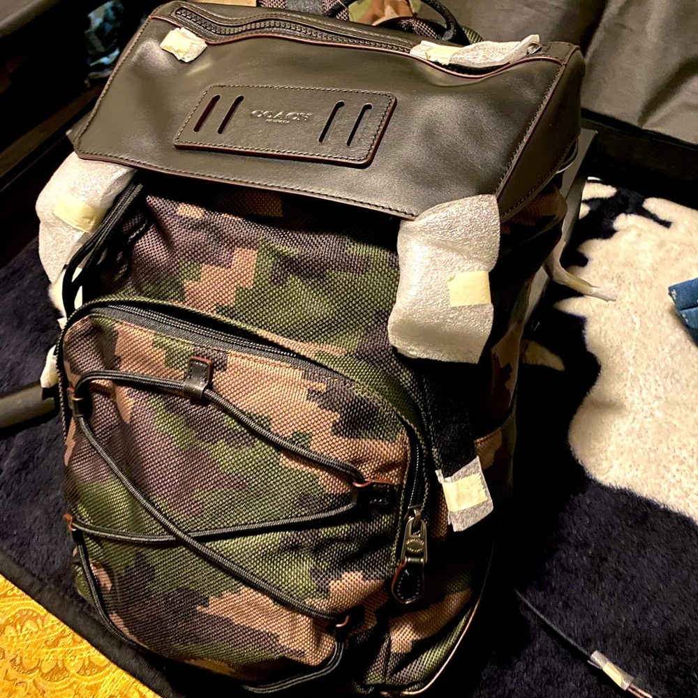 Coach Backpack NWT Green Camo